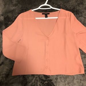 Peachy Pink Formal Blouse
